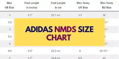 adidas nmd creme weiß|Adidas NMD size chart.